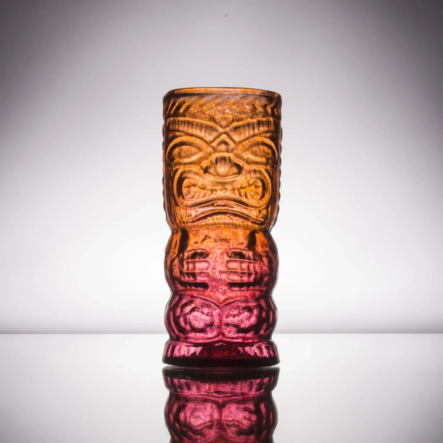 OG Glass Tiki Mug, Colour: Orange