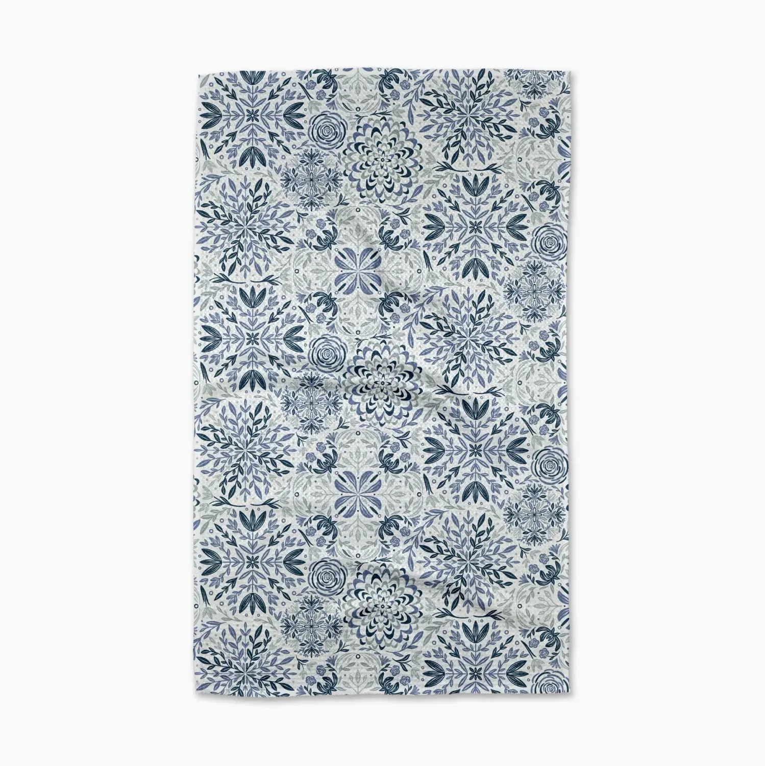 Floral Medallions Geometry Tea Towel