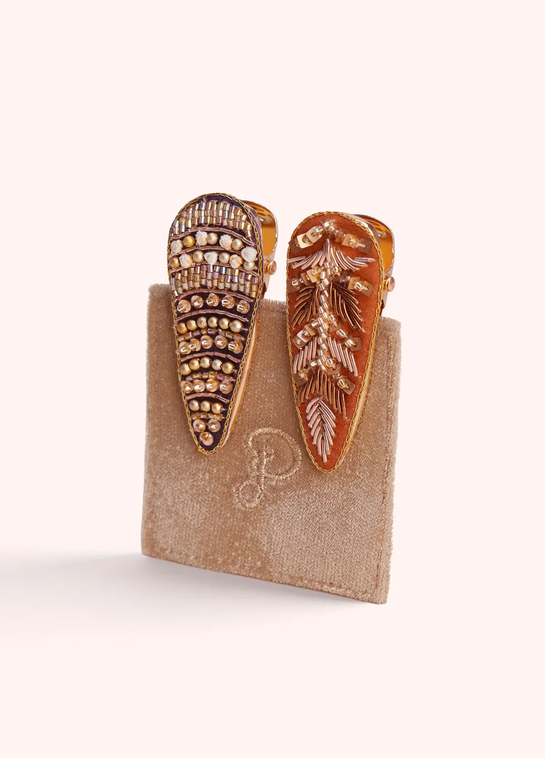 Deco Beads &amp; Cream Tree Hairclips