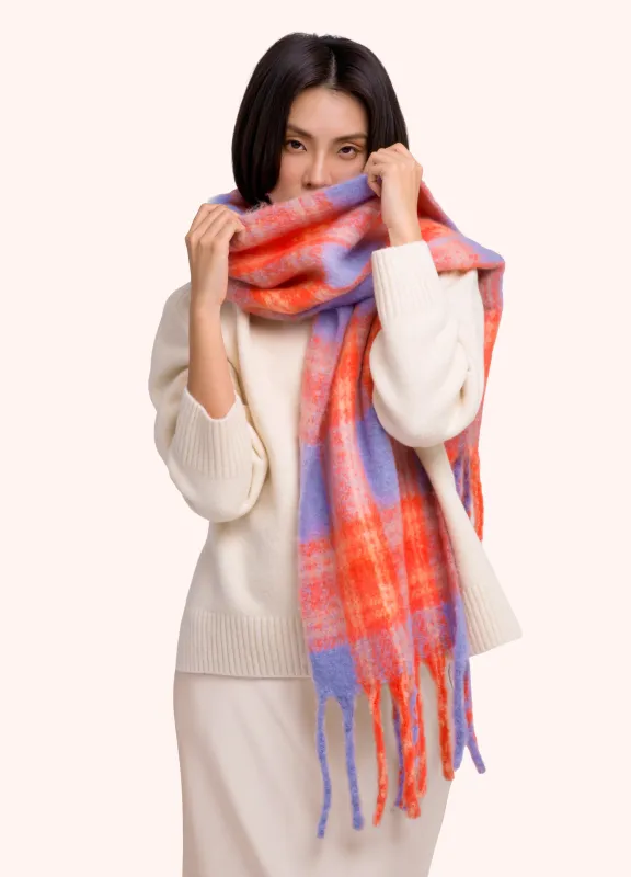 Flora Scarf - Tangerine