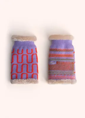 Luna Wrist Warmers - Lilac