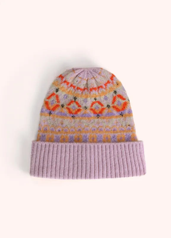 Fair Isle Beanie - Cream