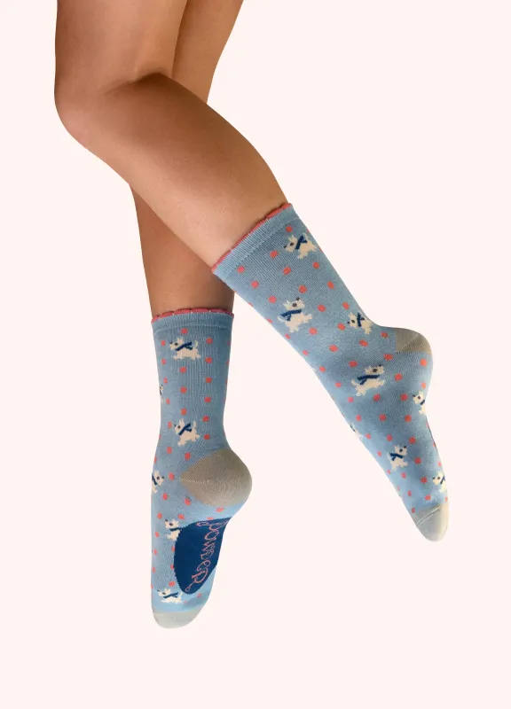 Ice Woolly Westies Ankle Socks