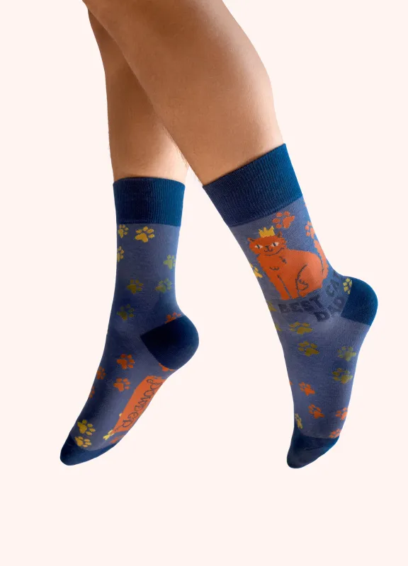 Best Cat Dad Men's Socks