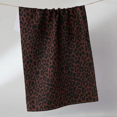 Midnight Safari Geometry Tea Towel