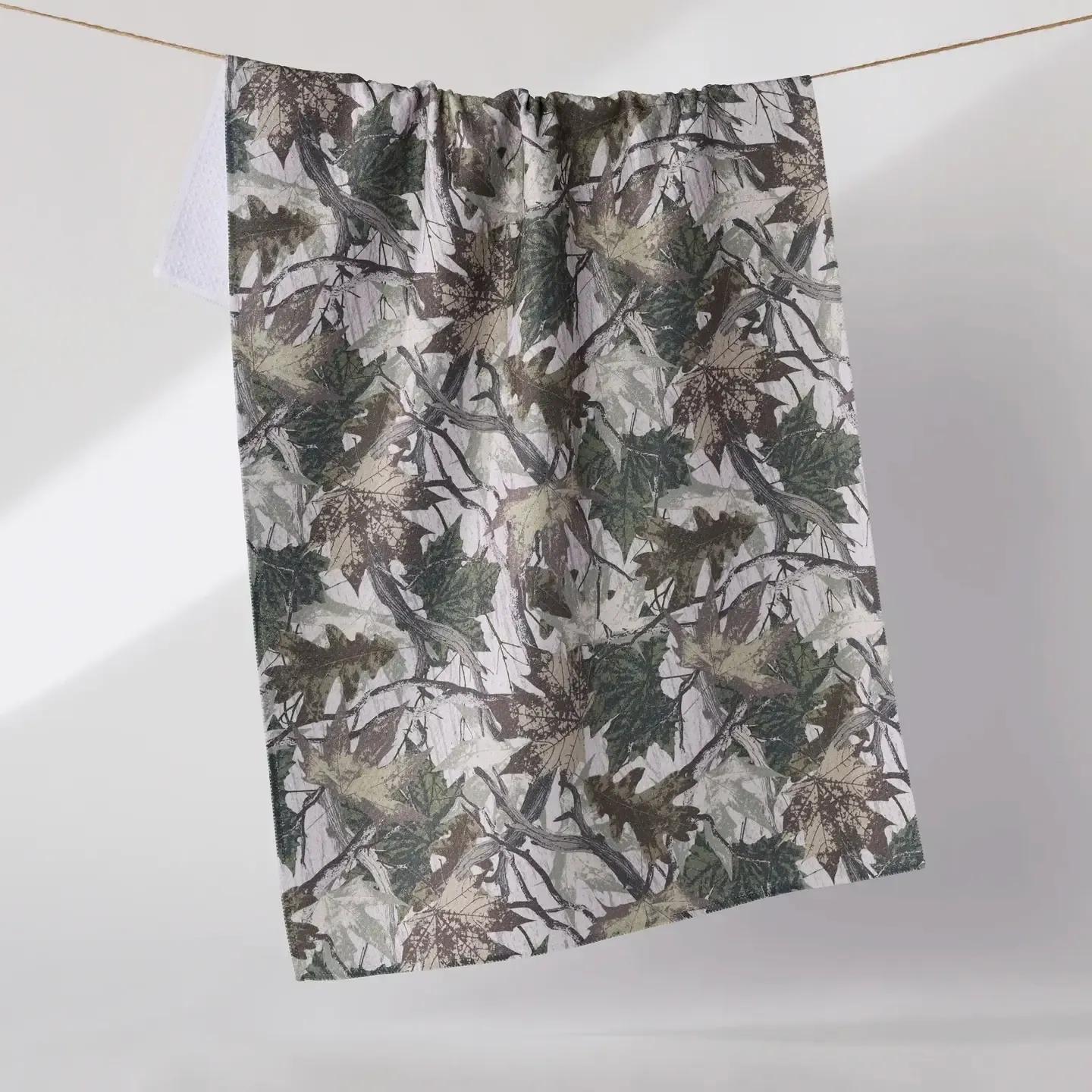 Dad Camo Geometry Tea Towel