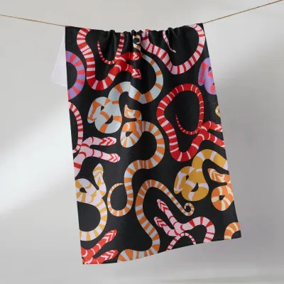 Serpentine Riot Geometry Tea Towel