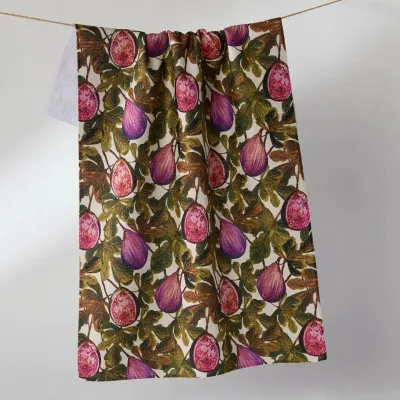 Wild Fig Geometry Tea Towel