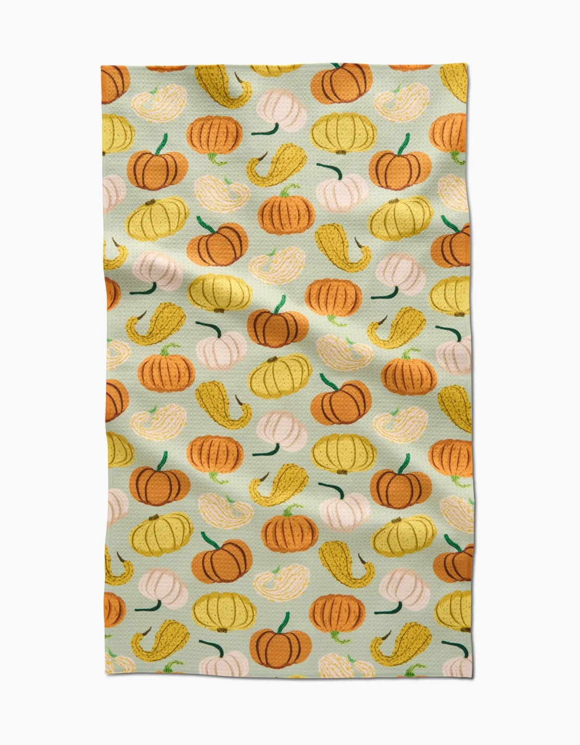 Pumpkins &amp; Gourds Geometry Tea Towel