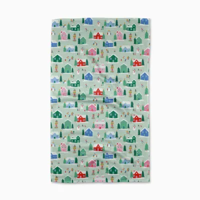 Winter Magic Geometry Tea Towel