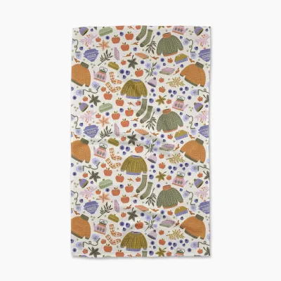 Sweater Weather Geometry Tea Towel