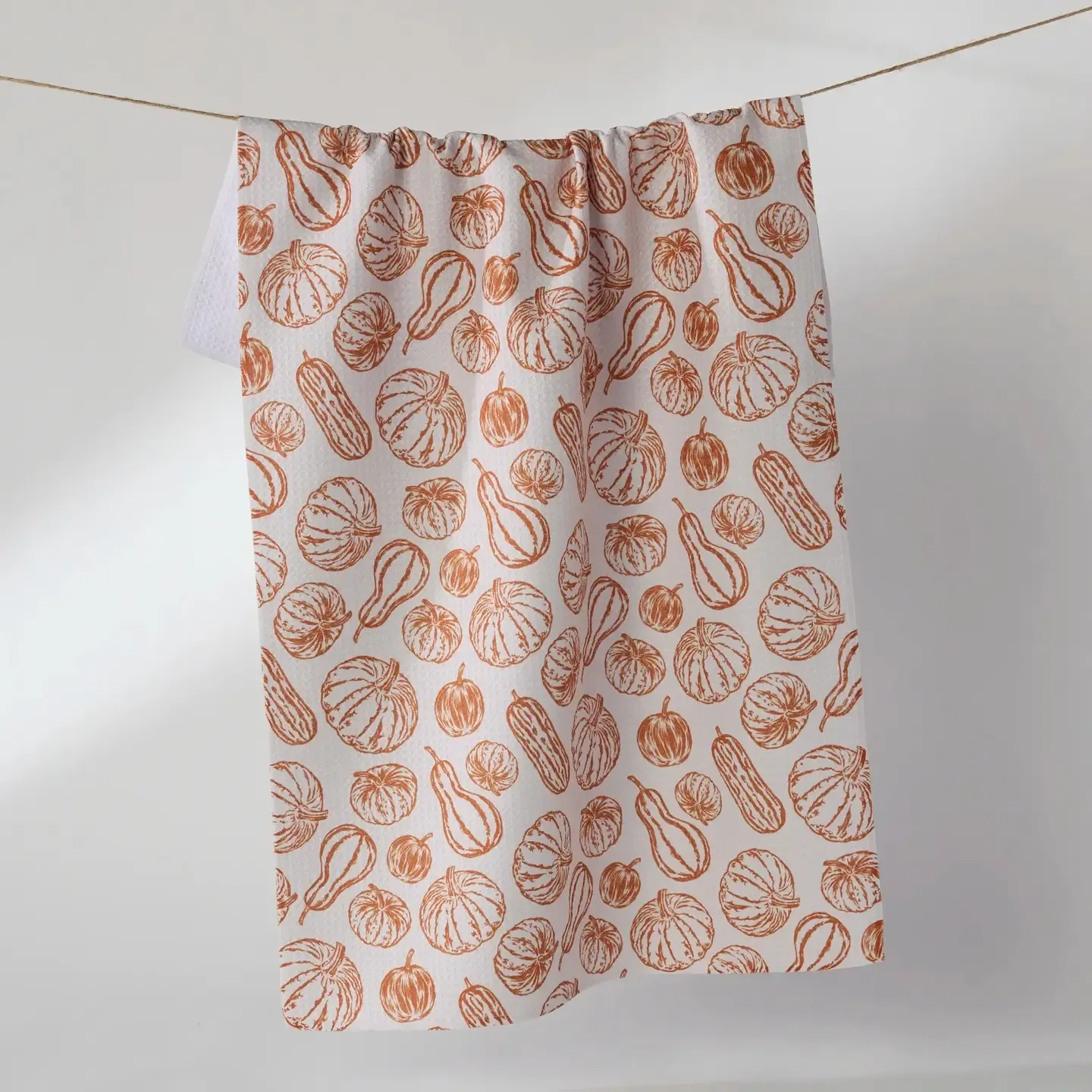 Harvest Sketch Geometry Tea Towel