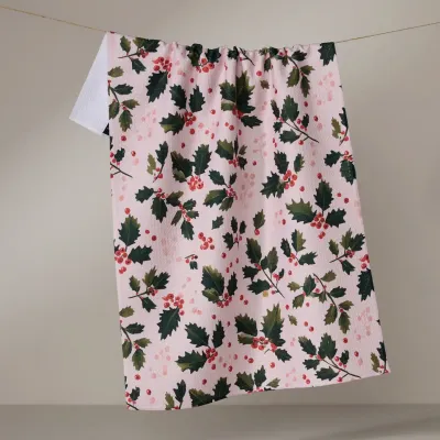 Blushberry Geometry Tea Towel