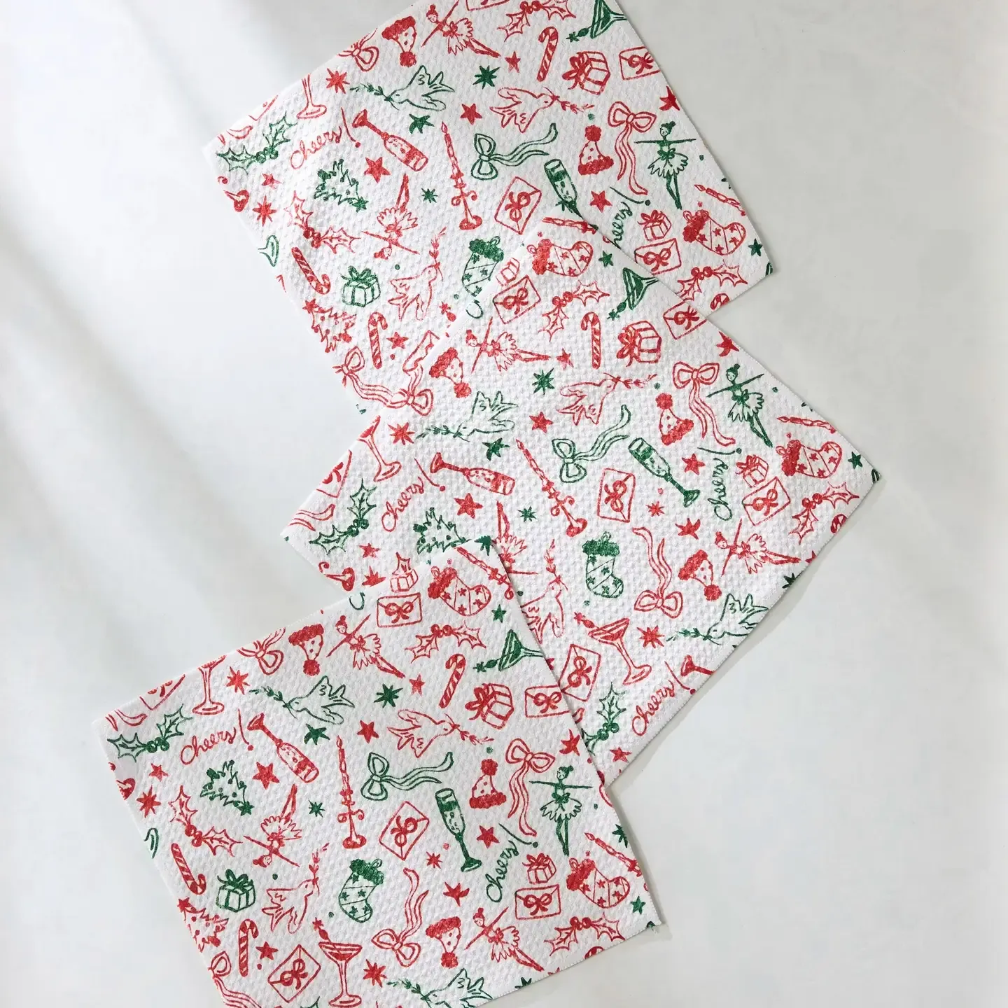 Holiday Doodles Geometry Dishcloth Set