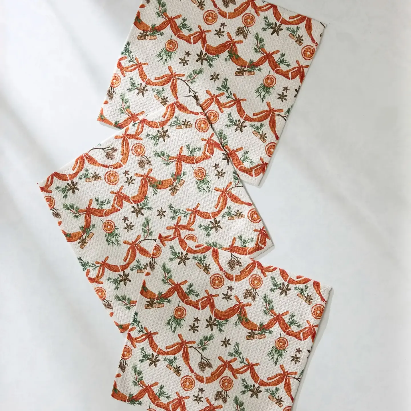 Naranjas Geometry Dishcloth Set