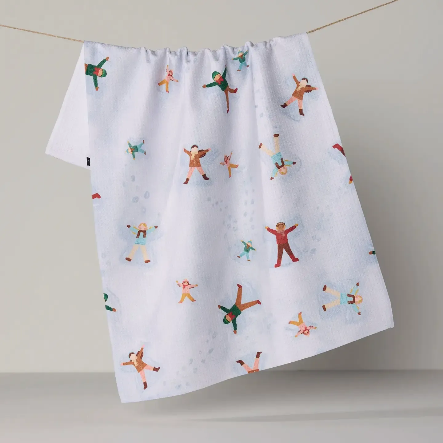 Winter Whimsy Geometry Tea Towel