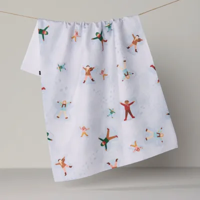 Winter Whimsy Geometry Tea Towel