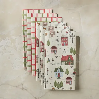 Winter Village Geometry Not Paper Towel