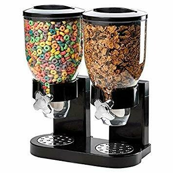Dispensador doble de cereales, frutos secos, golosinas....etc
