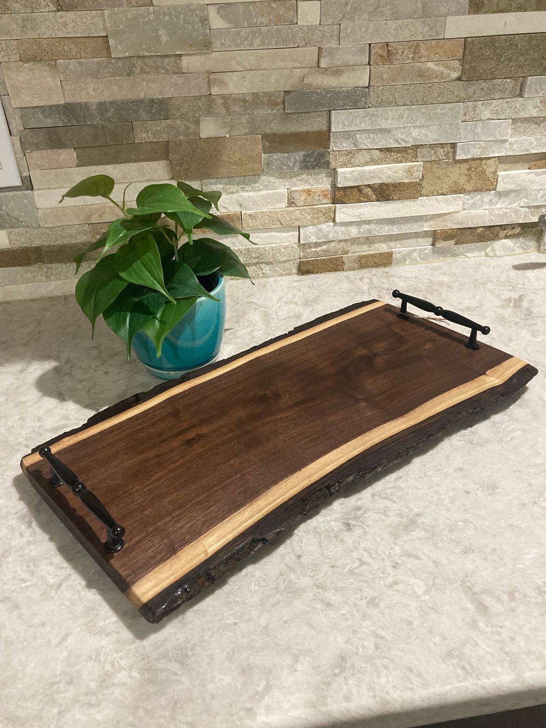 Charcuterie Board: Live Edge Walnut