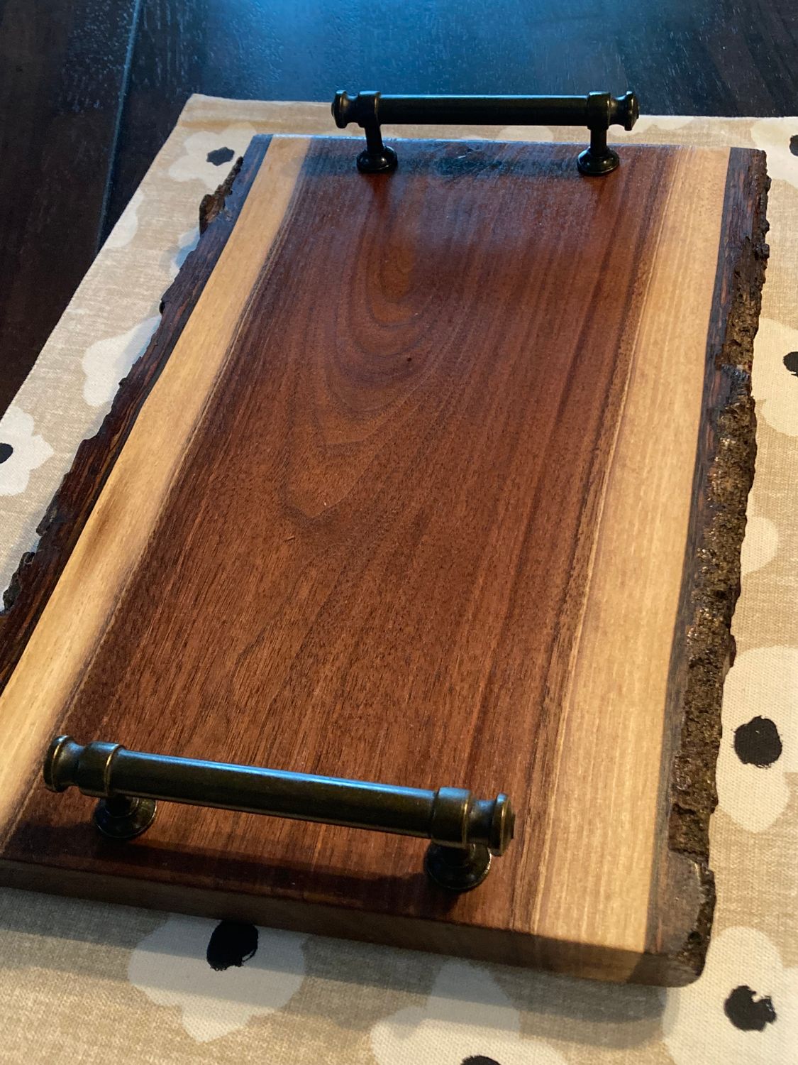 Charcuterie Board: Walnut, Live Edge, Smaller option