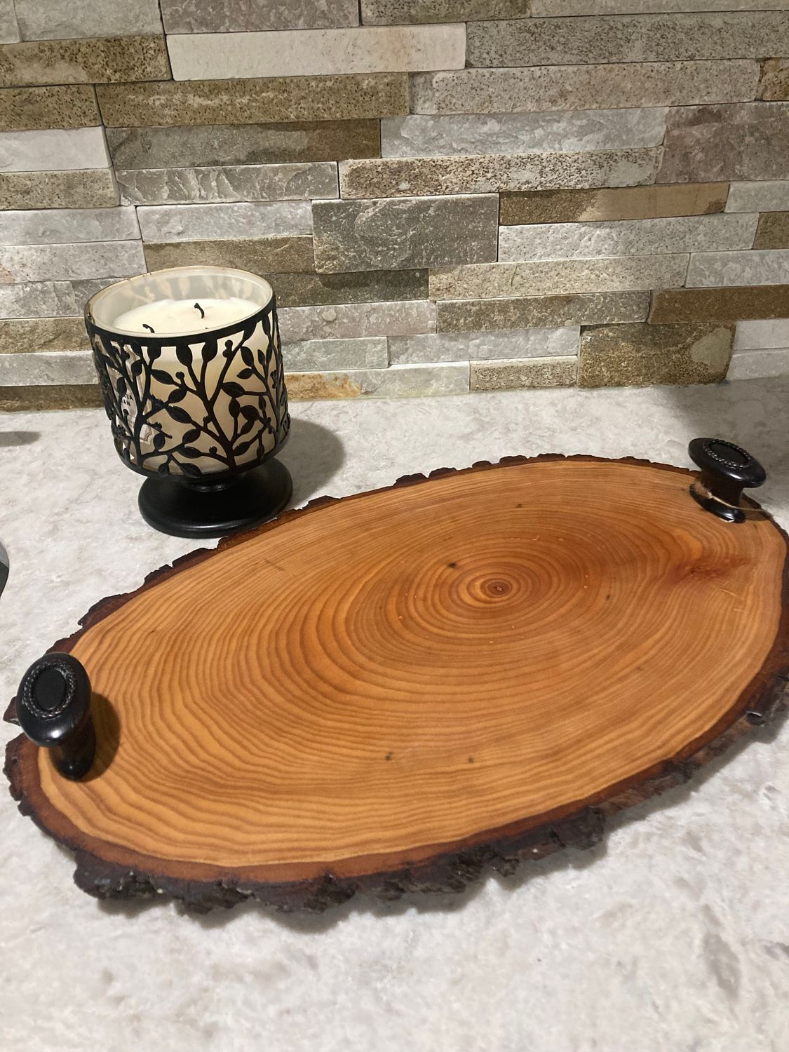 Charcuterie Board: Oval Live Edge