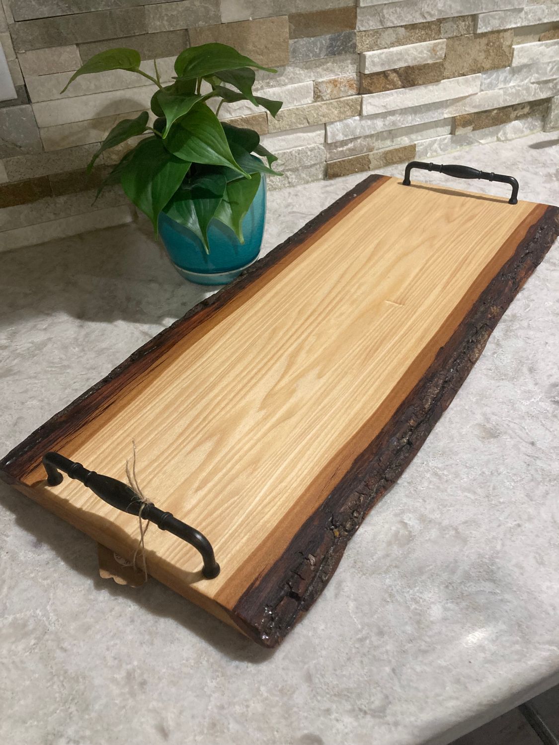 Charcuterie Board: Hardwood, Live Edge, Extra Long