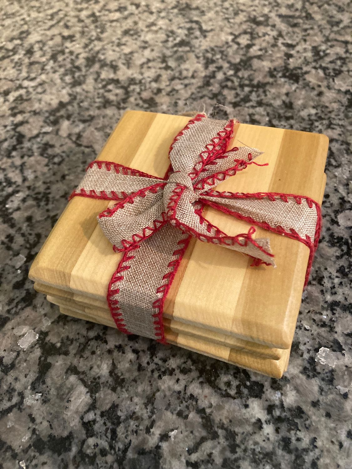 Wood Coaster: Poplar, Maple, cherry