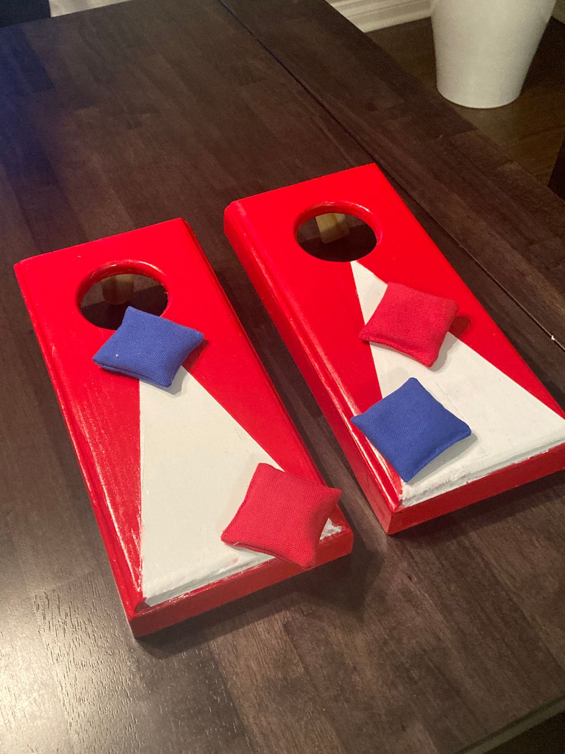 Mini Table Top Cornhole Boards - Painted