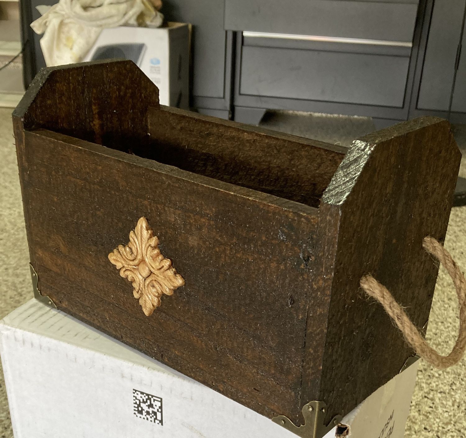 Rustic Flower Box or Magazine Holder