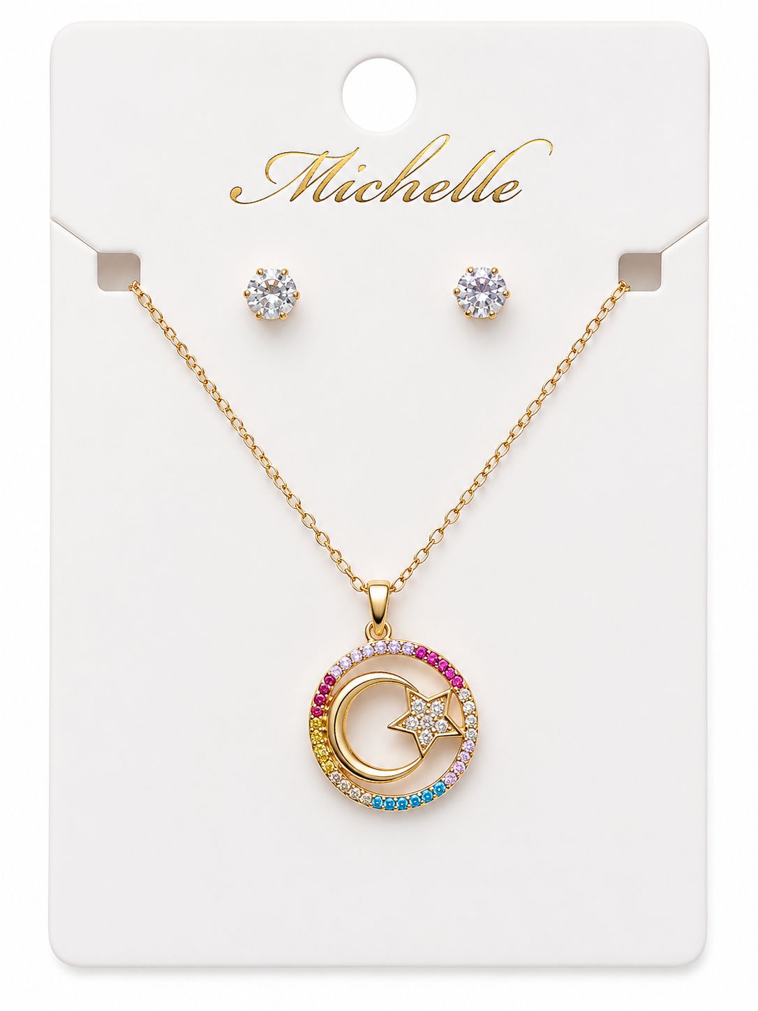 Multi Moon &amp; Star Chain Set