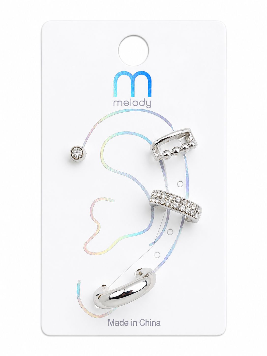 Minimal luxe Ear Cuff set, Code: Silver