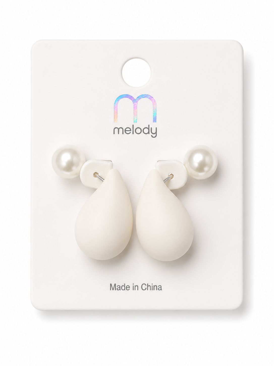 Pearl Dewdrop Earrings, Code: White