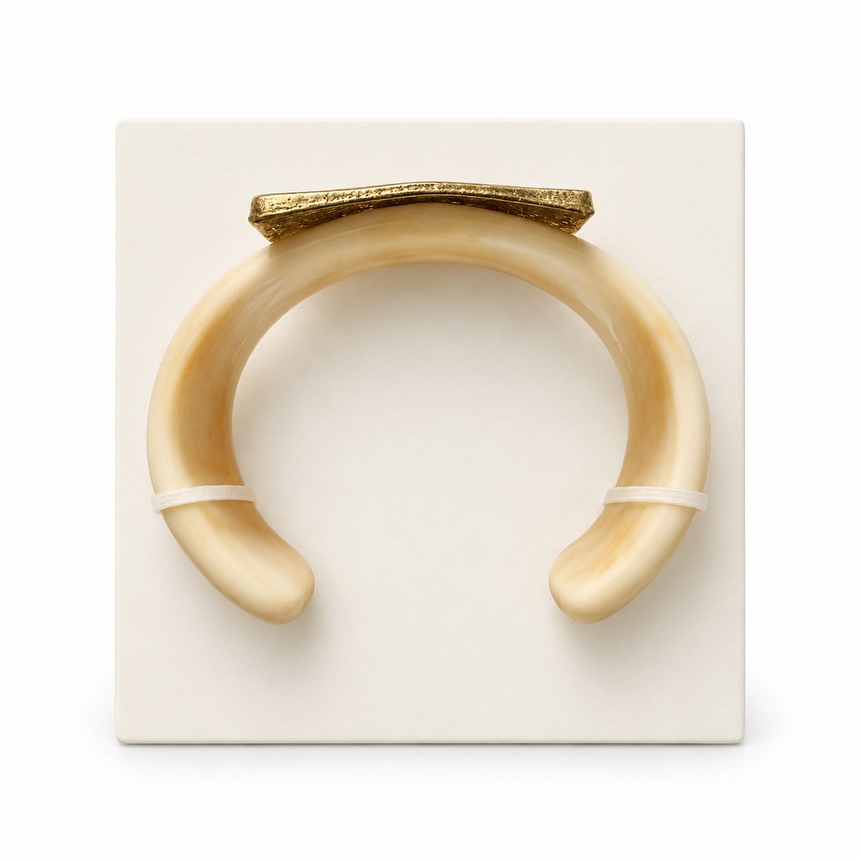 Cream Marble Cuff