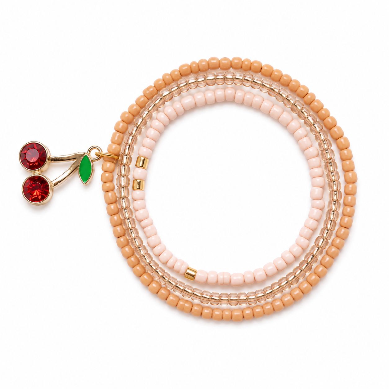 Triple Cherry Bracelet, Code: Pink