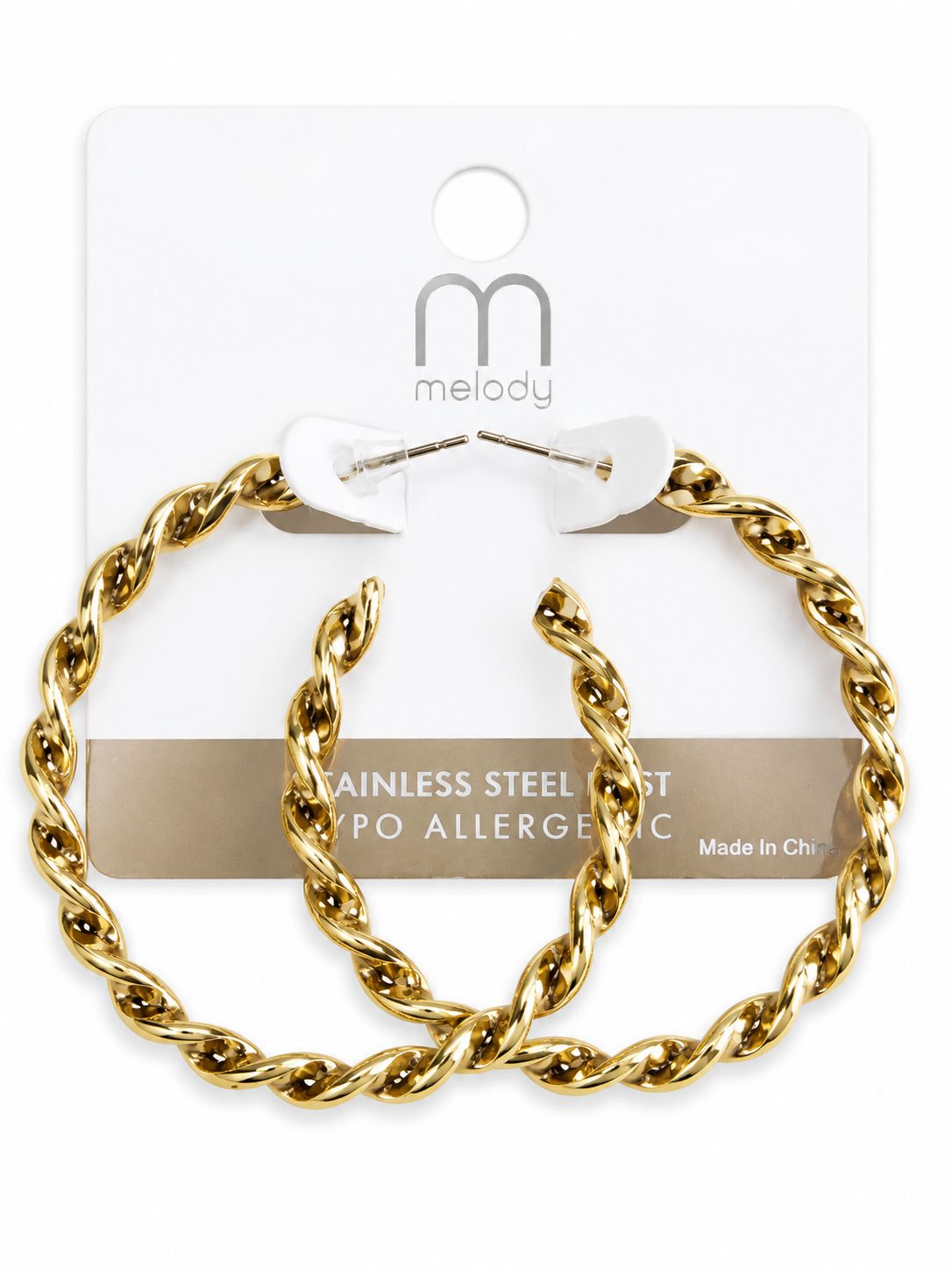 Twist hoop Earring