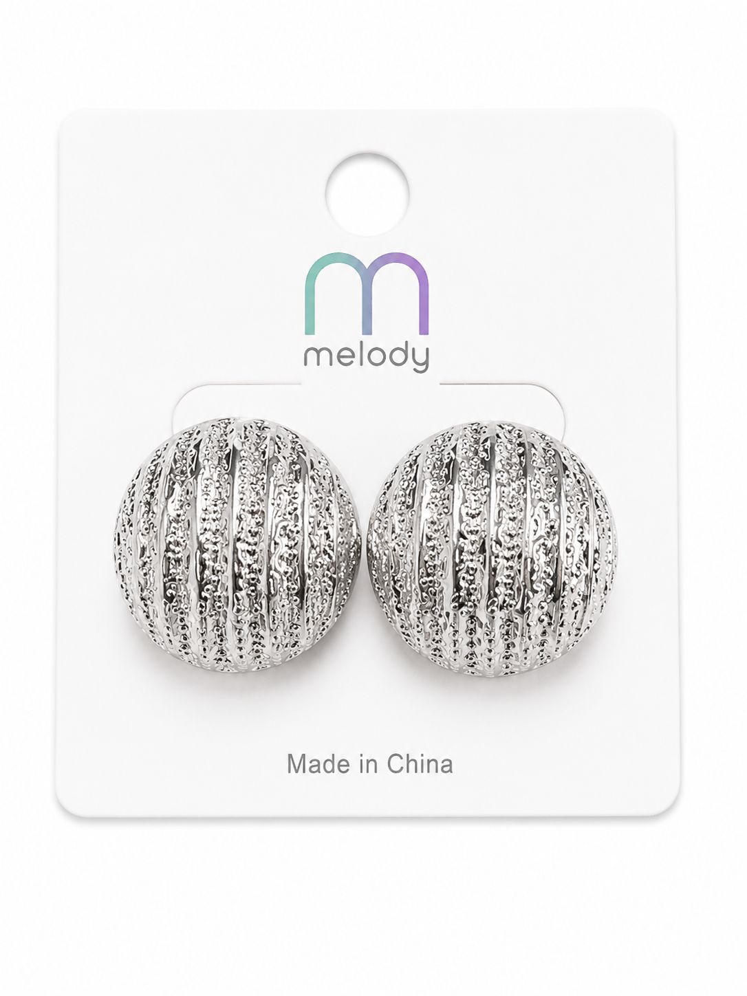 Luna Dome Earring, Code: Silver