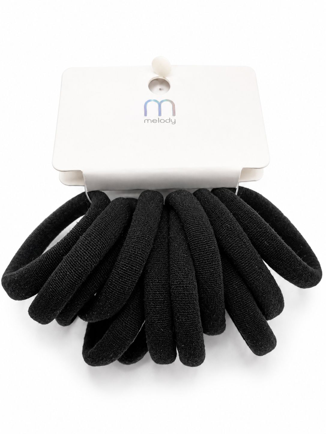 Plain Black Hair Tie Set