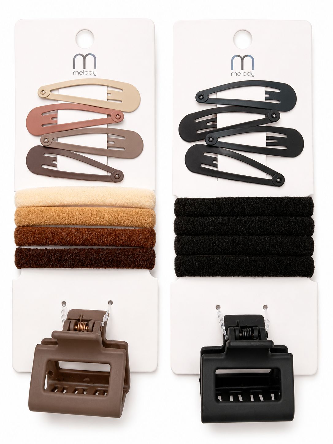 Hair-Tie With Clip Set