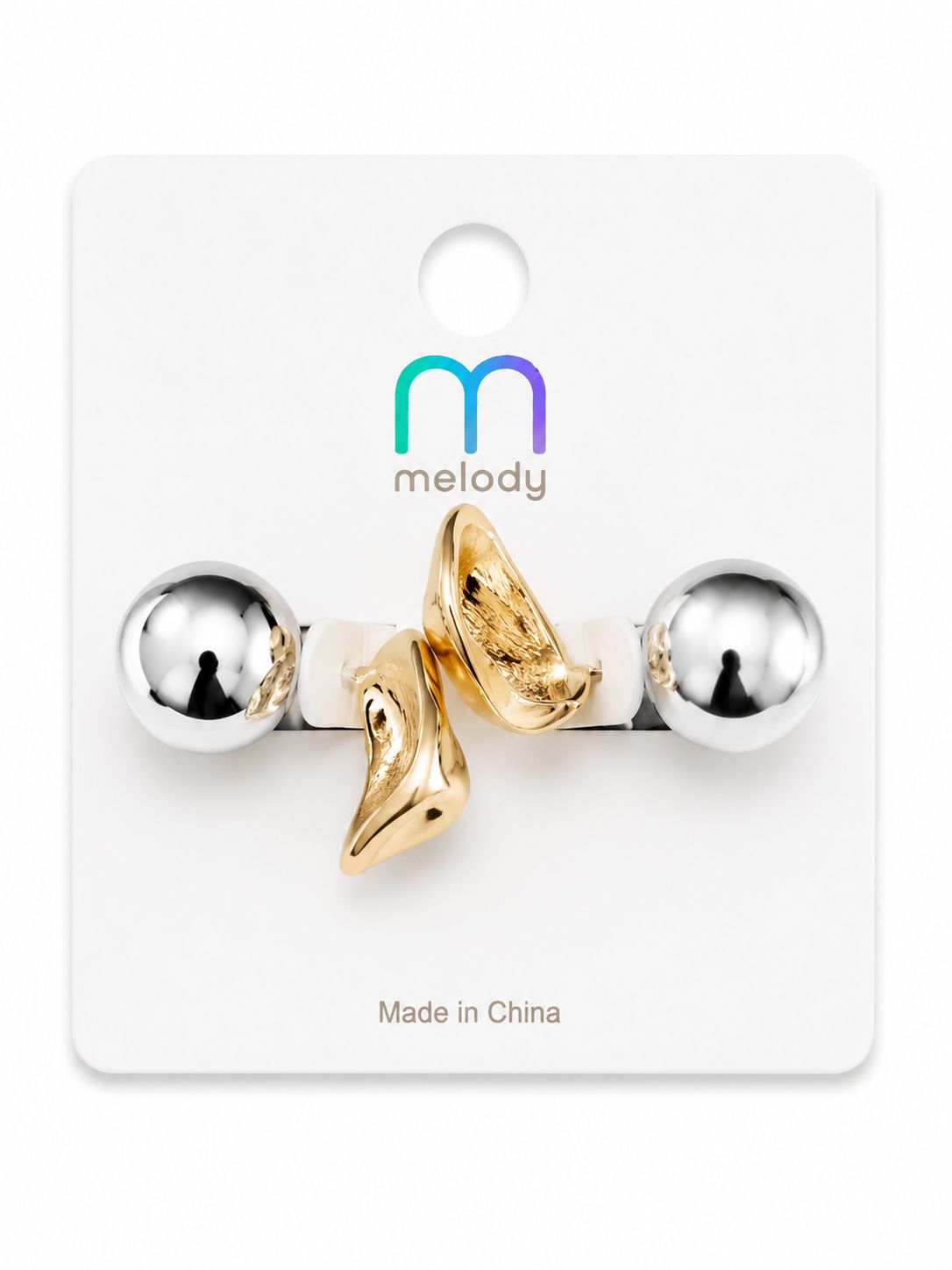 Sculpted stopper earring