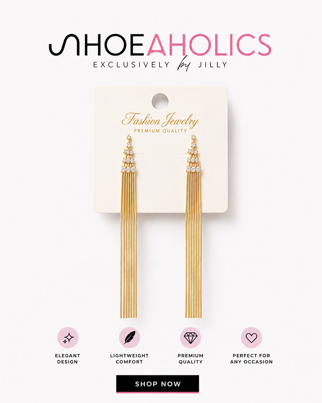 Chandelier Gold Earring