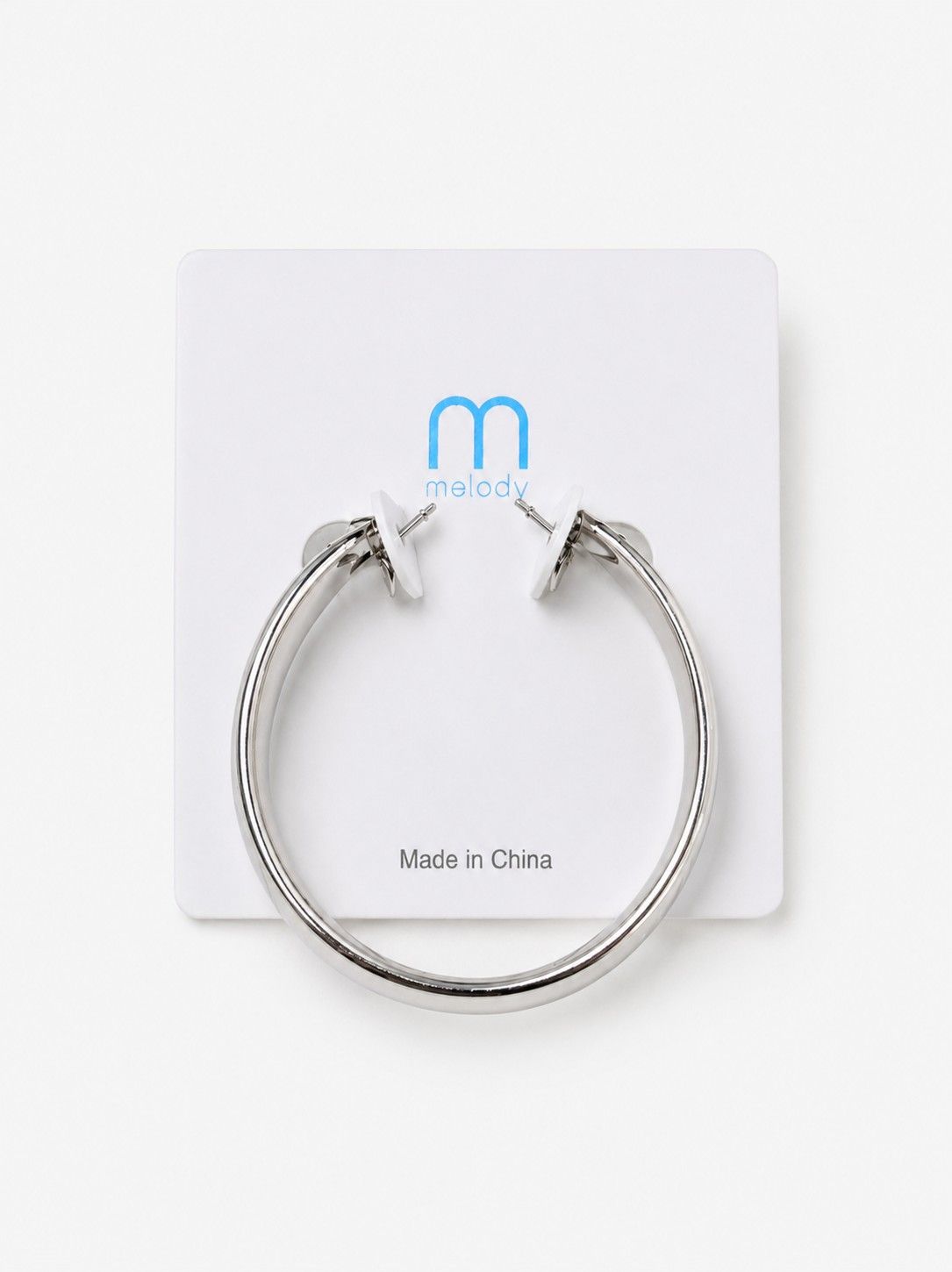 Plain Silver Hoop Earring