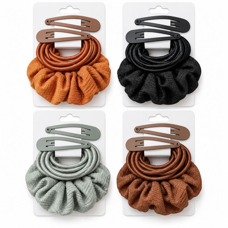 Hair Ties &amp; Clip Set