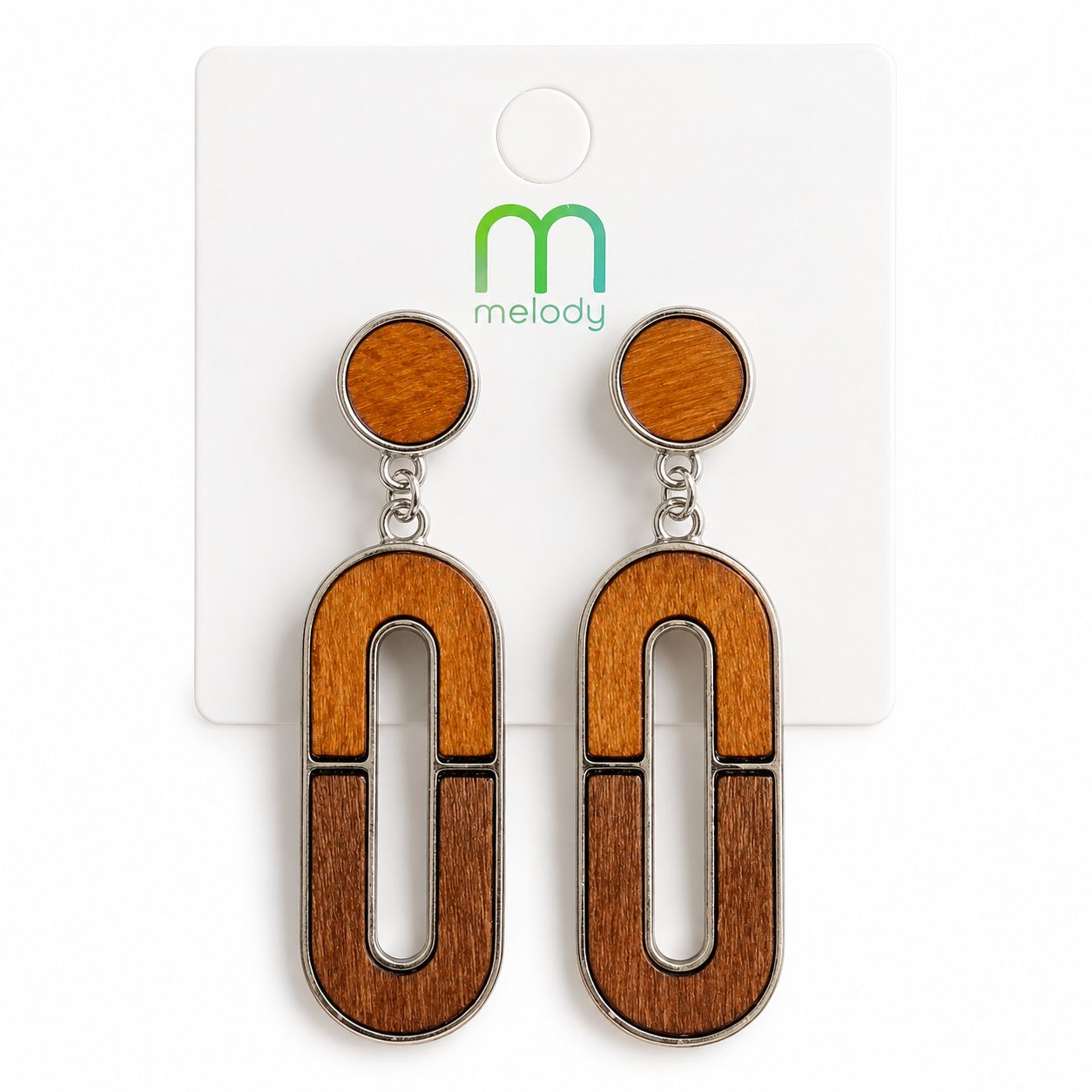 Wooden Loop Earrings