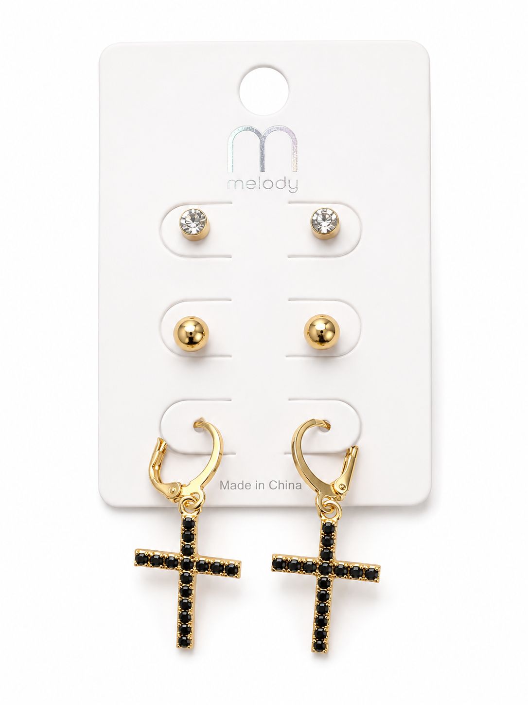 Cross earring set