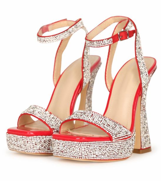 Carinaa-1, Color: Red, Size: US 7