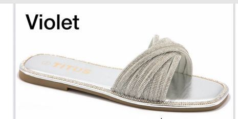Violet, Color: Silver, Size: 6