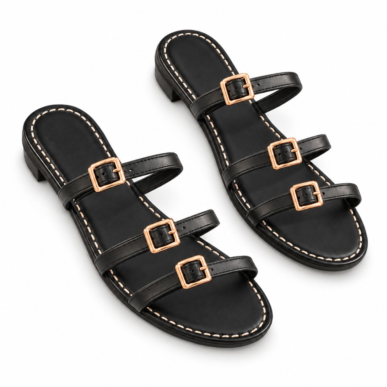 Buckles, Color: Black, Size: US 5.5/ EU 36