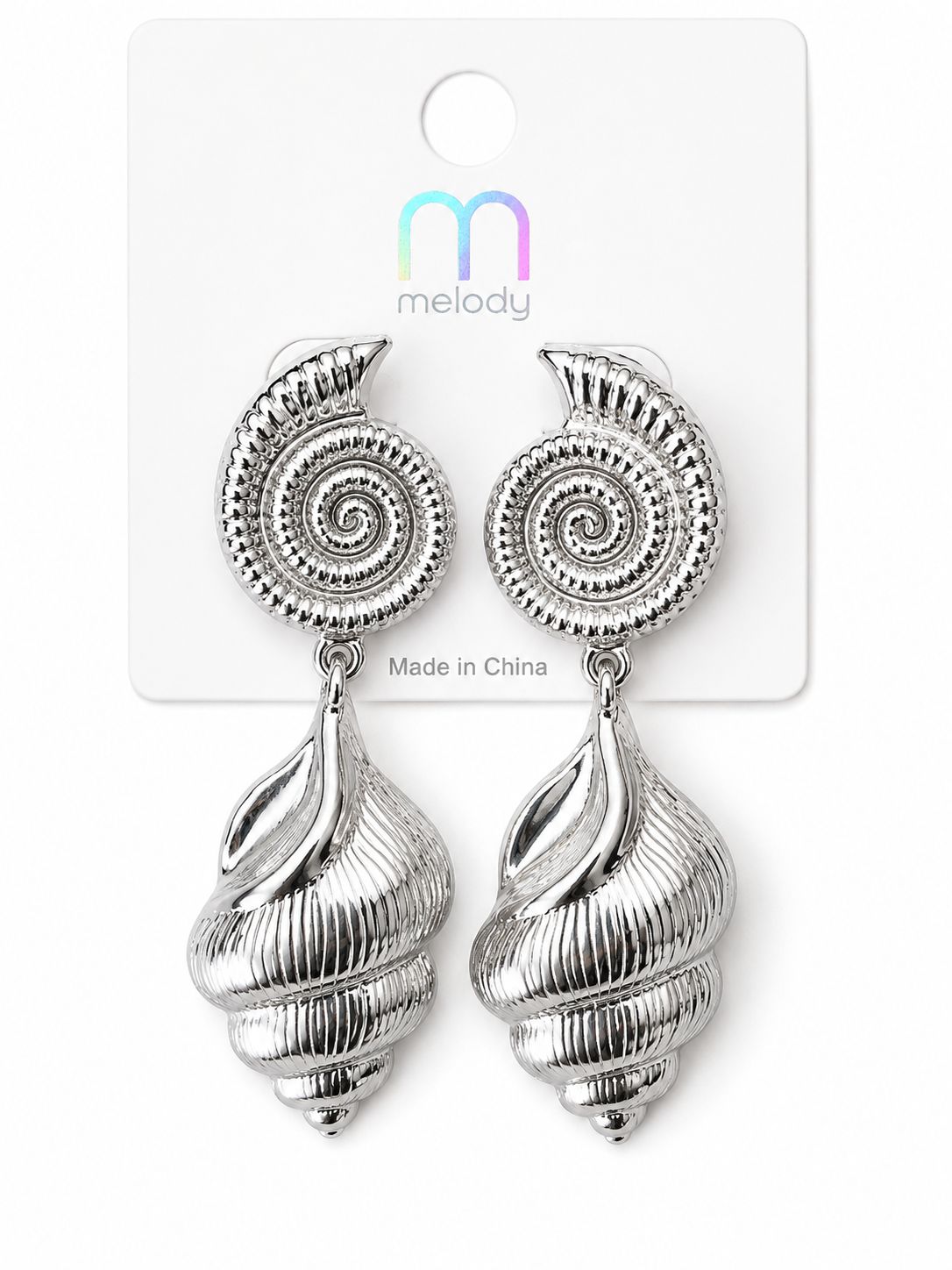 Seaspiral Drop Earring, Code: Silver