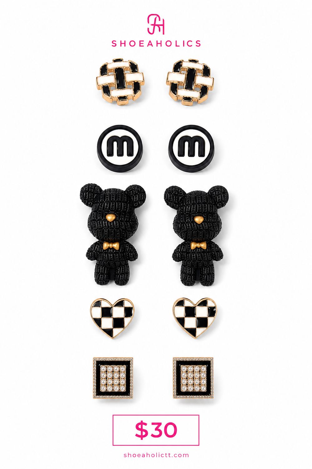 Black Teddy Jibbitz